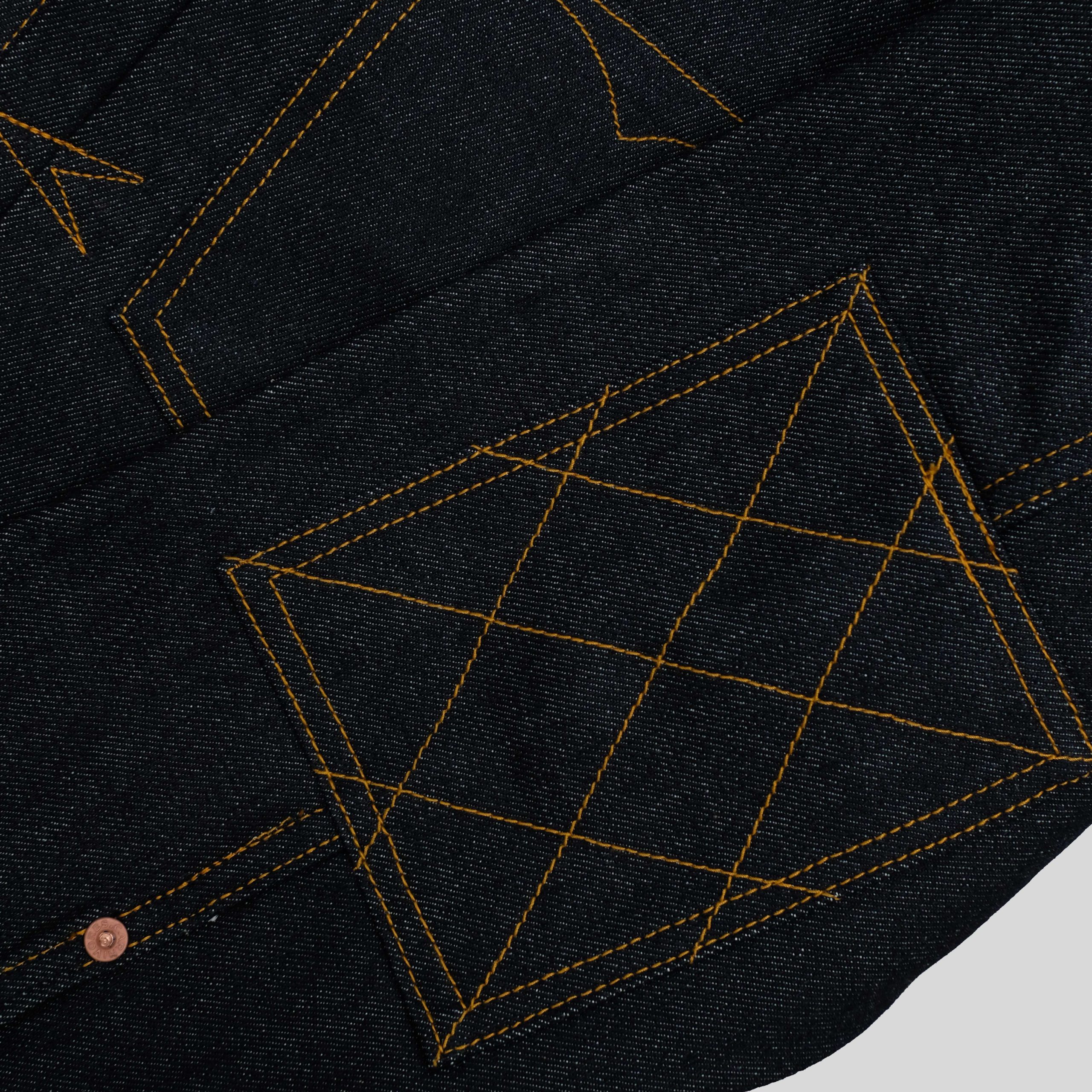 Carnivores Soul - VICTORY Double Elbow Denim jacket - 13,75 Oz Selvedge Denim - Image 4