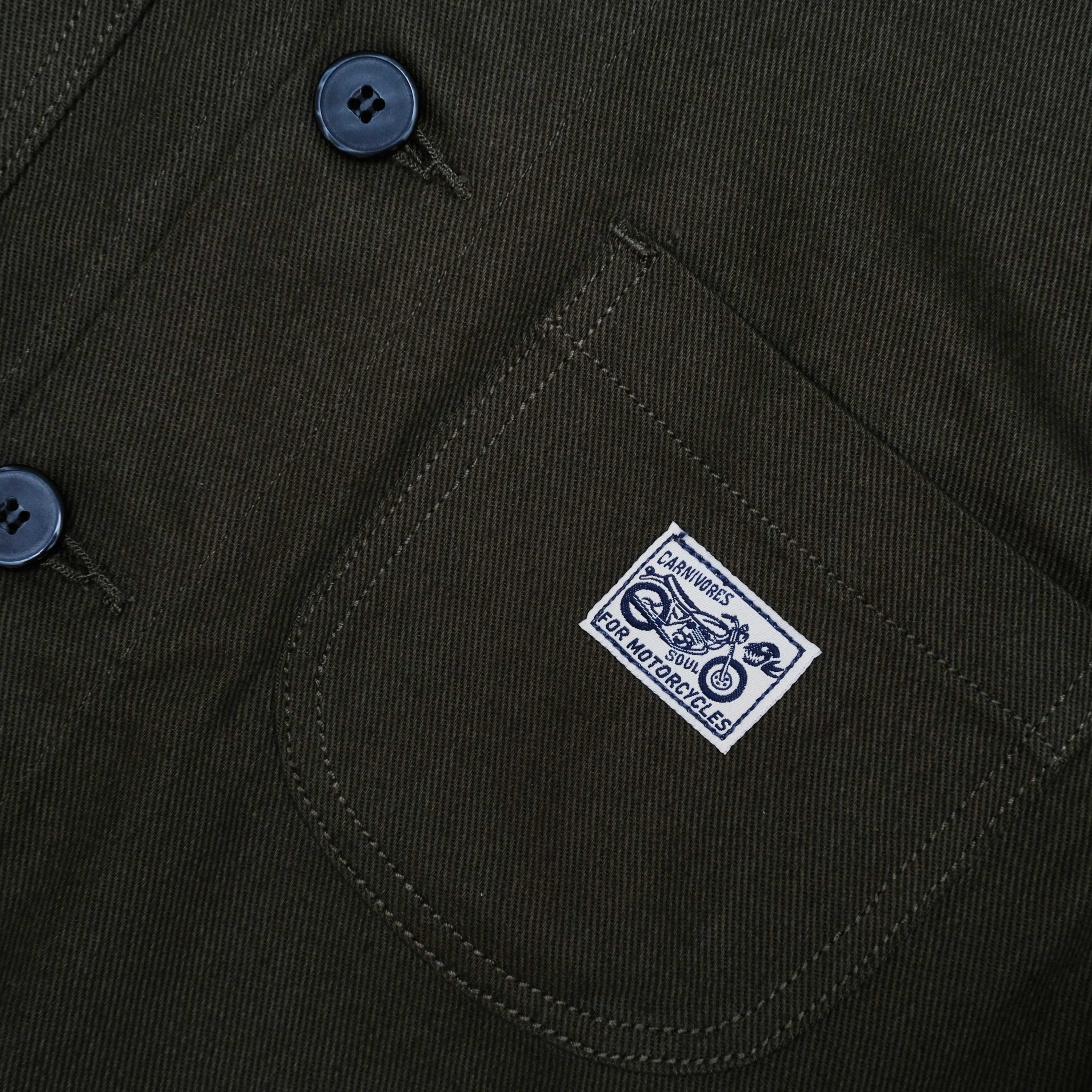 Carnivores Soul - BIRMAN Jacket - Olive Green Twill - Image 3