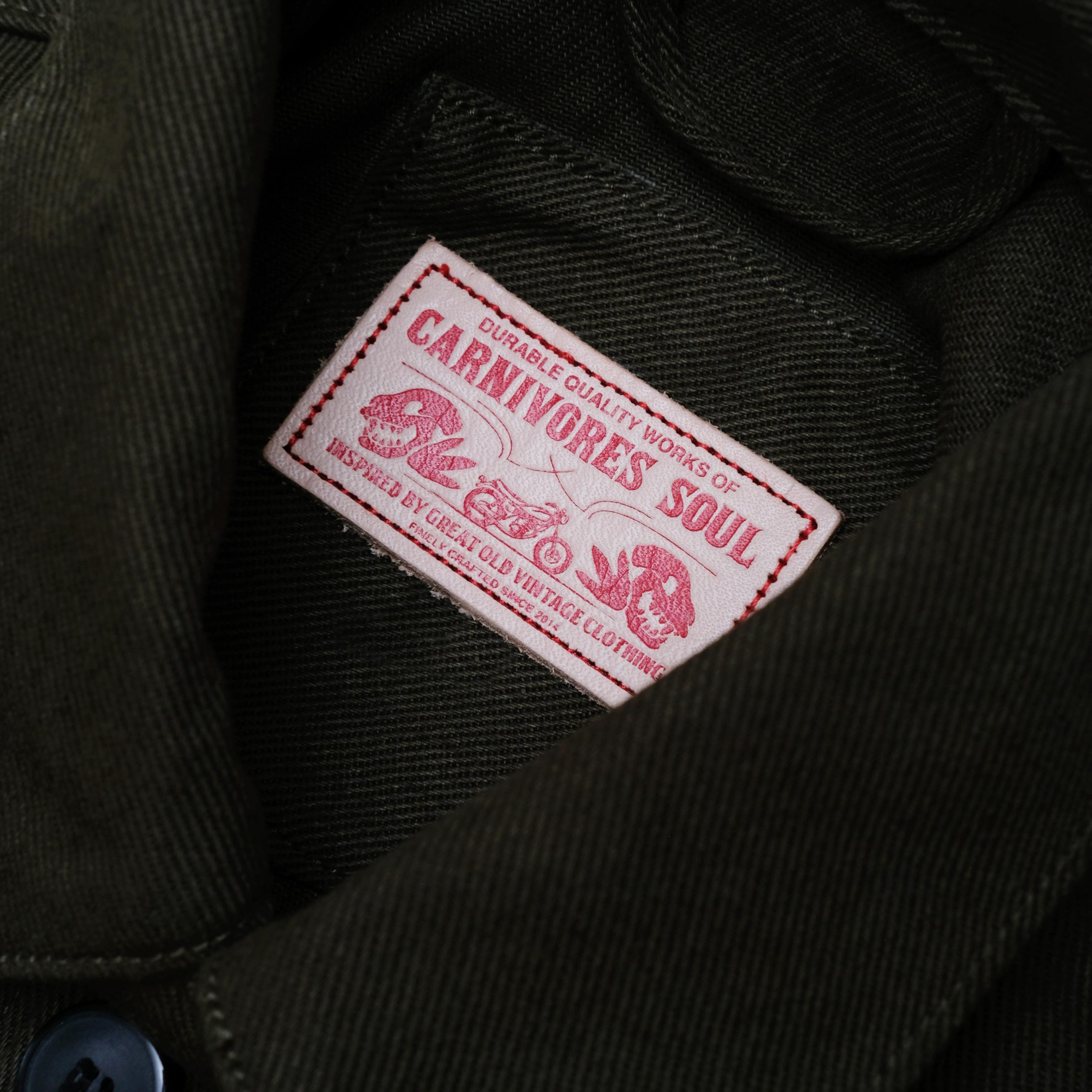 Carnivores Soul - BIRMAN Jacket - Olive Green Twill - Image 4