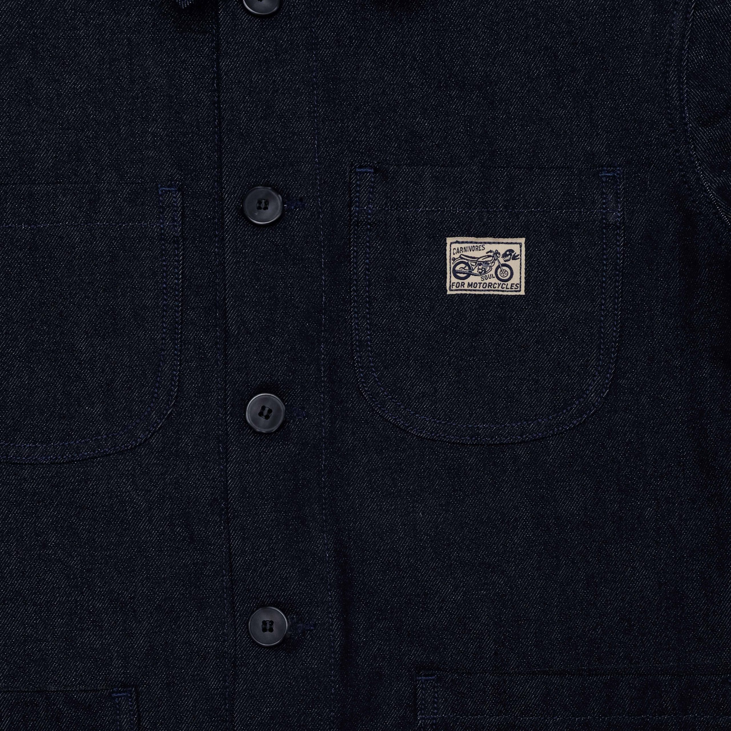 Carnivores Soul - BIRMAN Jacket - Raw Indigo Denim - Image 3
