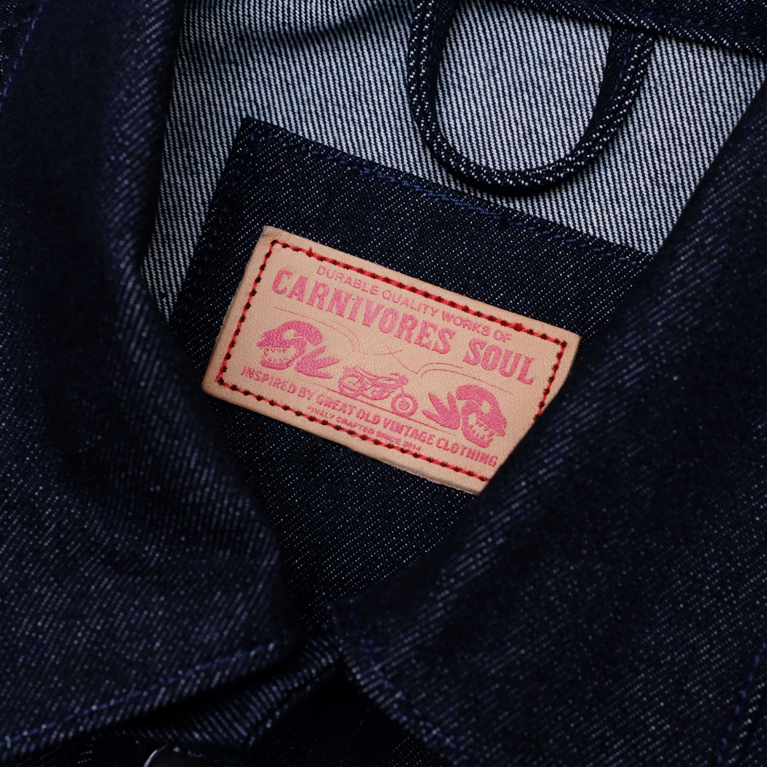 Carnivores Soul - BIRMAN Jacket - Raw Indigo Denim - Image 4