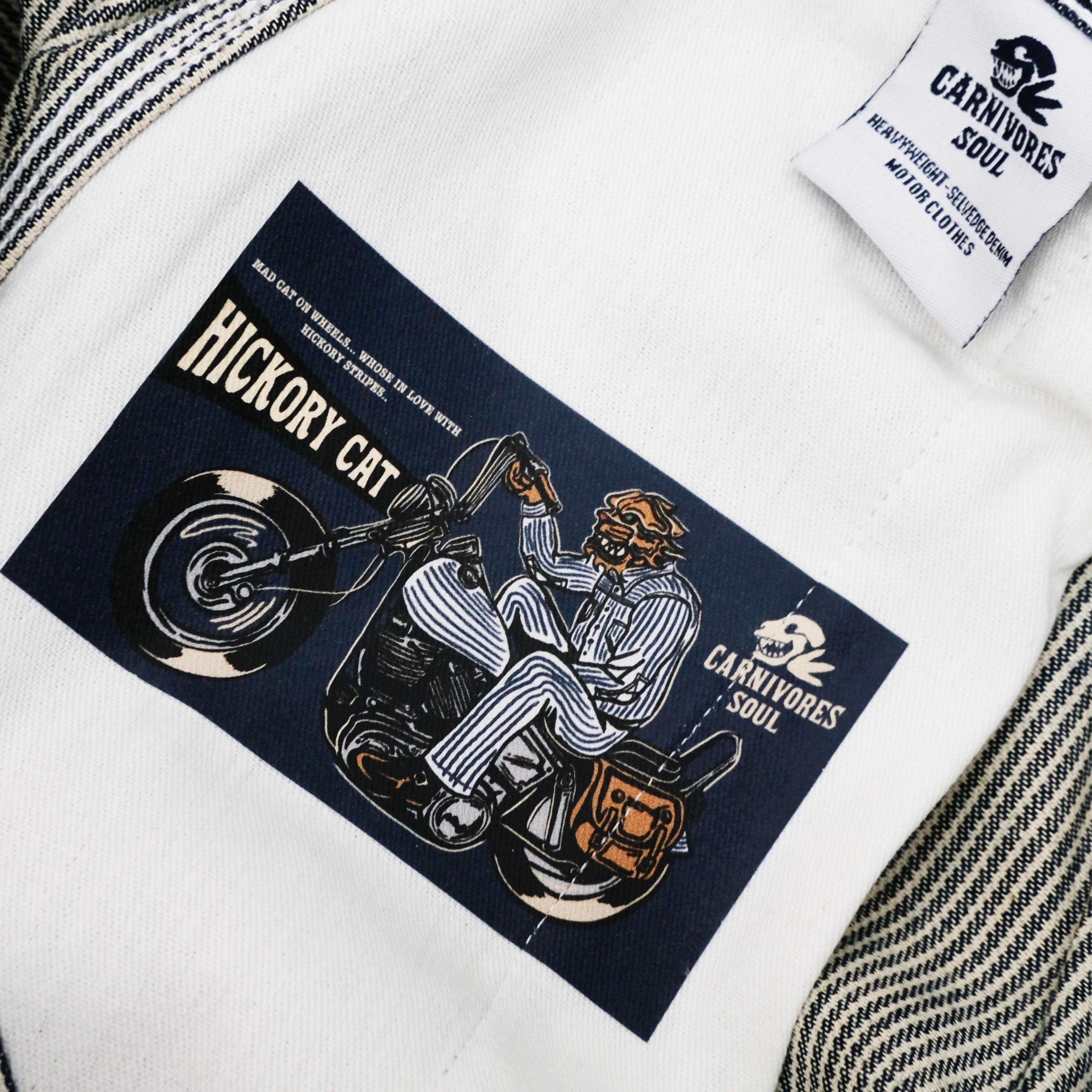 Carnivores Soul - HICKORY CAT - 12 Oz Indigo Hickory Fabric - Image 5